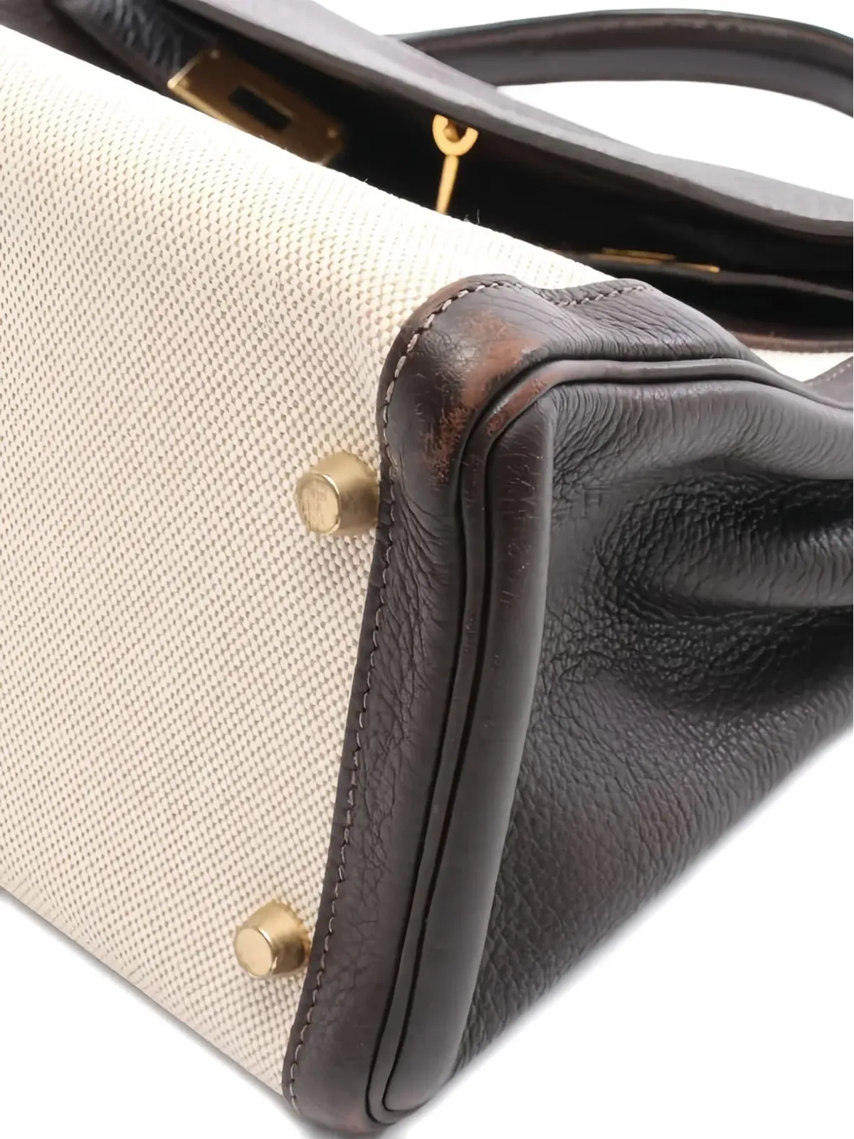 Hermès ビンテージ 2007年モデル Kelly32 トートバッグ - ブラウン - 画像4