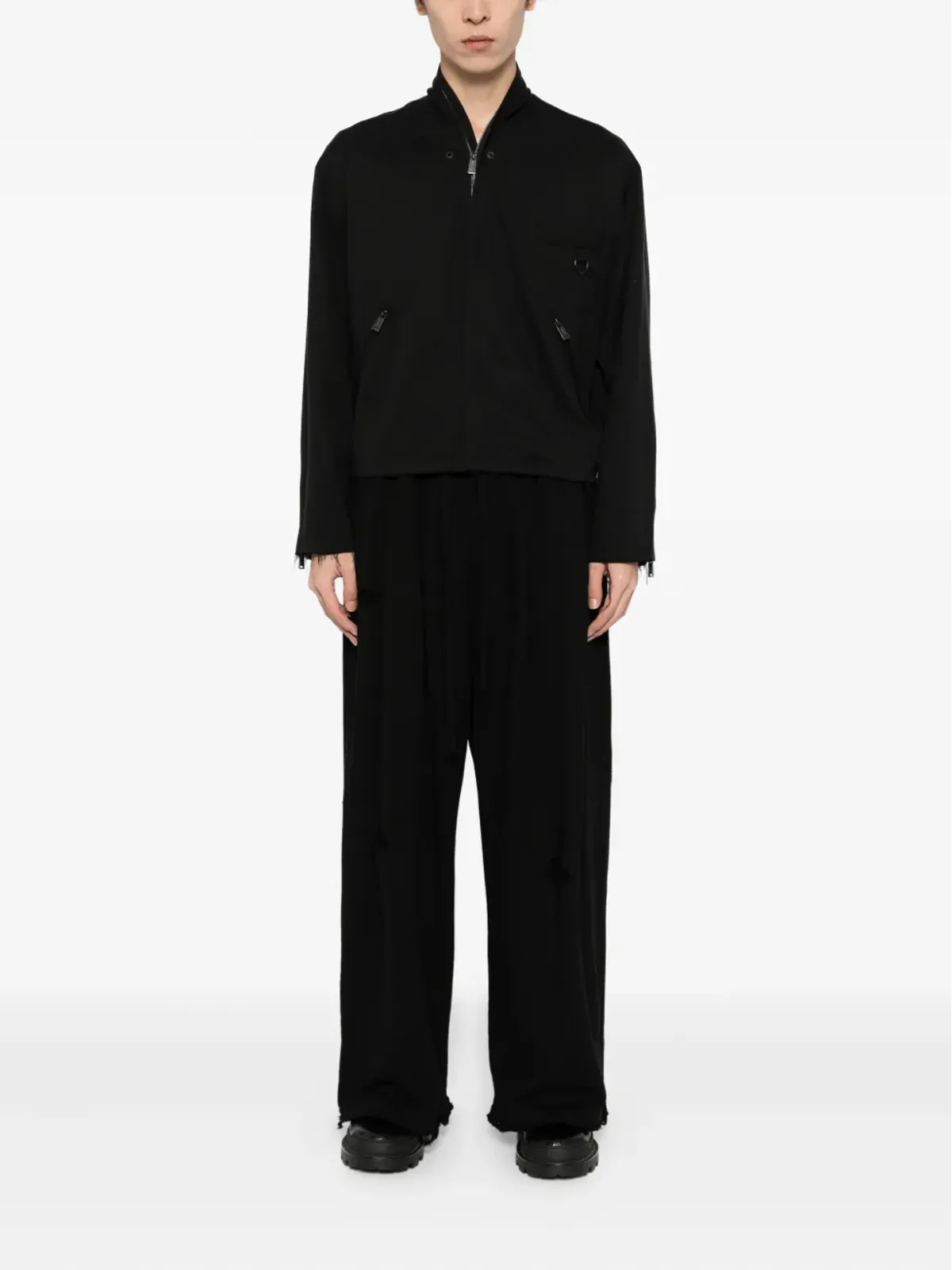 TEAM WANG design RAWエッジジャケット - 画像2