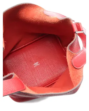 Hermès ビンテージ ピコタン ロック レザー・トートバッグ - レッド - サムネイル3
