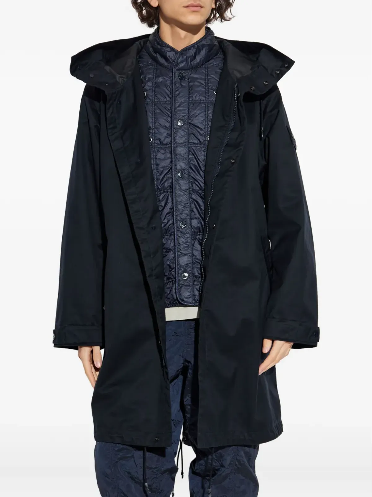 Stone Island フード付きコート - 画像4