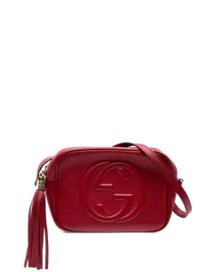 Gucci ビンテージ レザー ソーホー・ディスコ クロスボディバッグ - レッド - サムネイル1