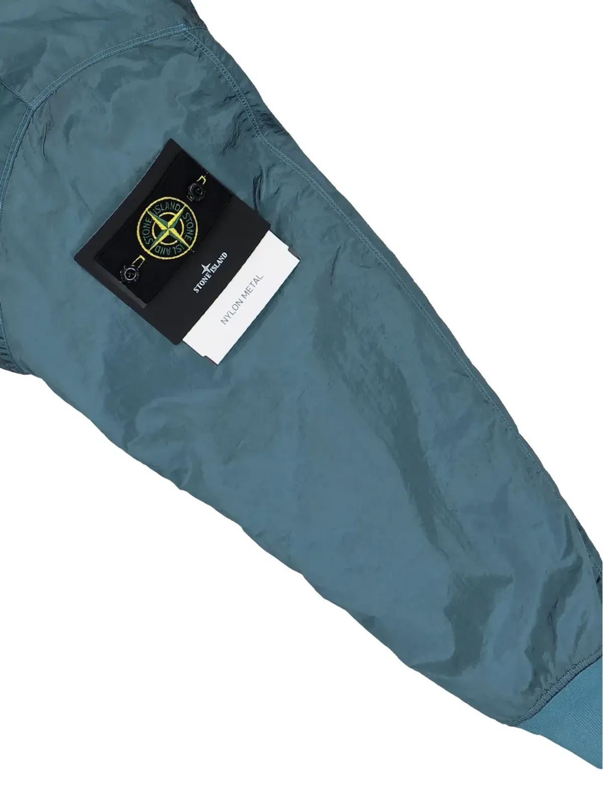 Stone Island ジップアップ前ポケット付きボンバージャケット ブルー - 画像4