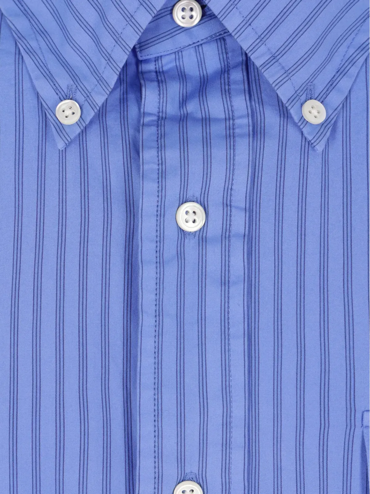 J.PRESS striped pocket shirt - Blue - 画像3