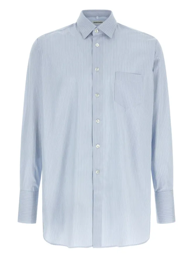 Namacheko Namacheko ストライプ胸ポケットシャツの商品画像