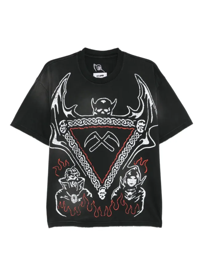 Warren Lotas Warren Lotas グラフィックプリントTシャツ グレーの商品画像