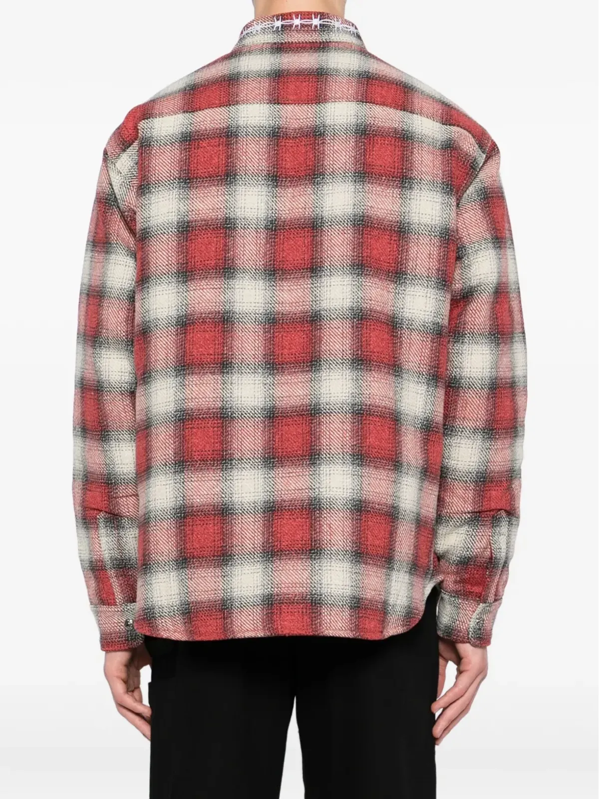 Warren Lotas チェック柄シャツジャケット - レッド - 画像4