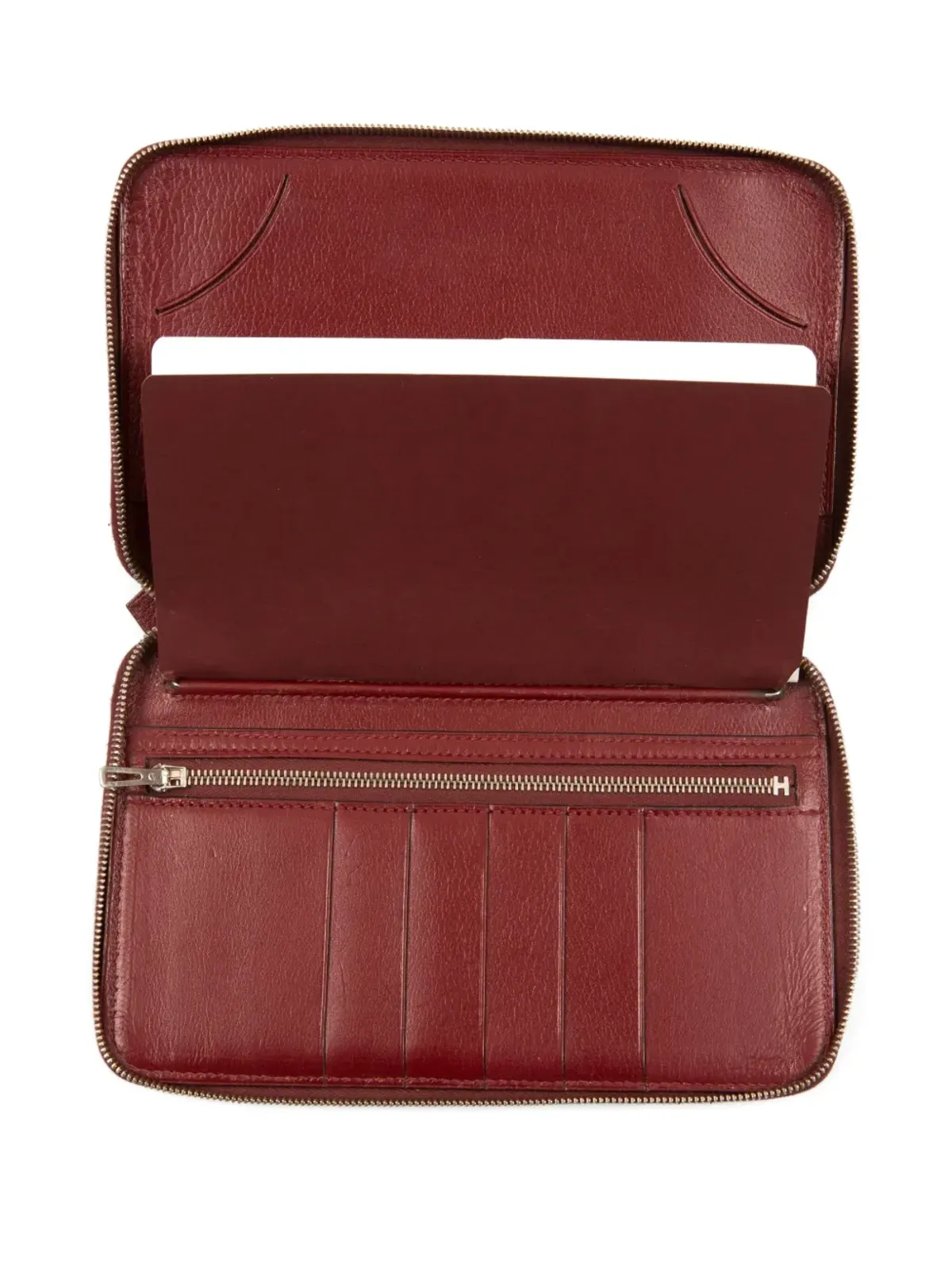 Hermès ビンテージ 2000年代 アザップ レザー ジップウォレット - 画像5