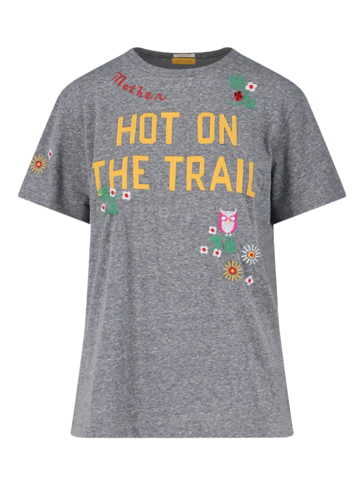 MOTHER The Rowdy 刺繍入り Tシャツ - グレー - 画像1