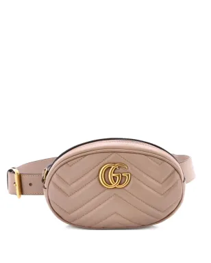 Gucci ビンテージ GG Marmont マテレース レザー ベルトバッグ - ニュートラルカラー - サムネイル1