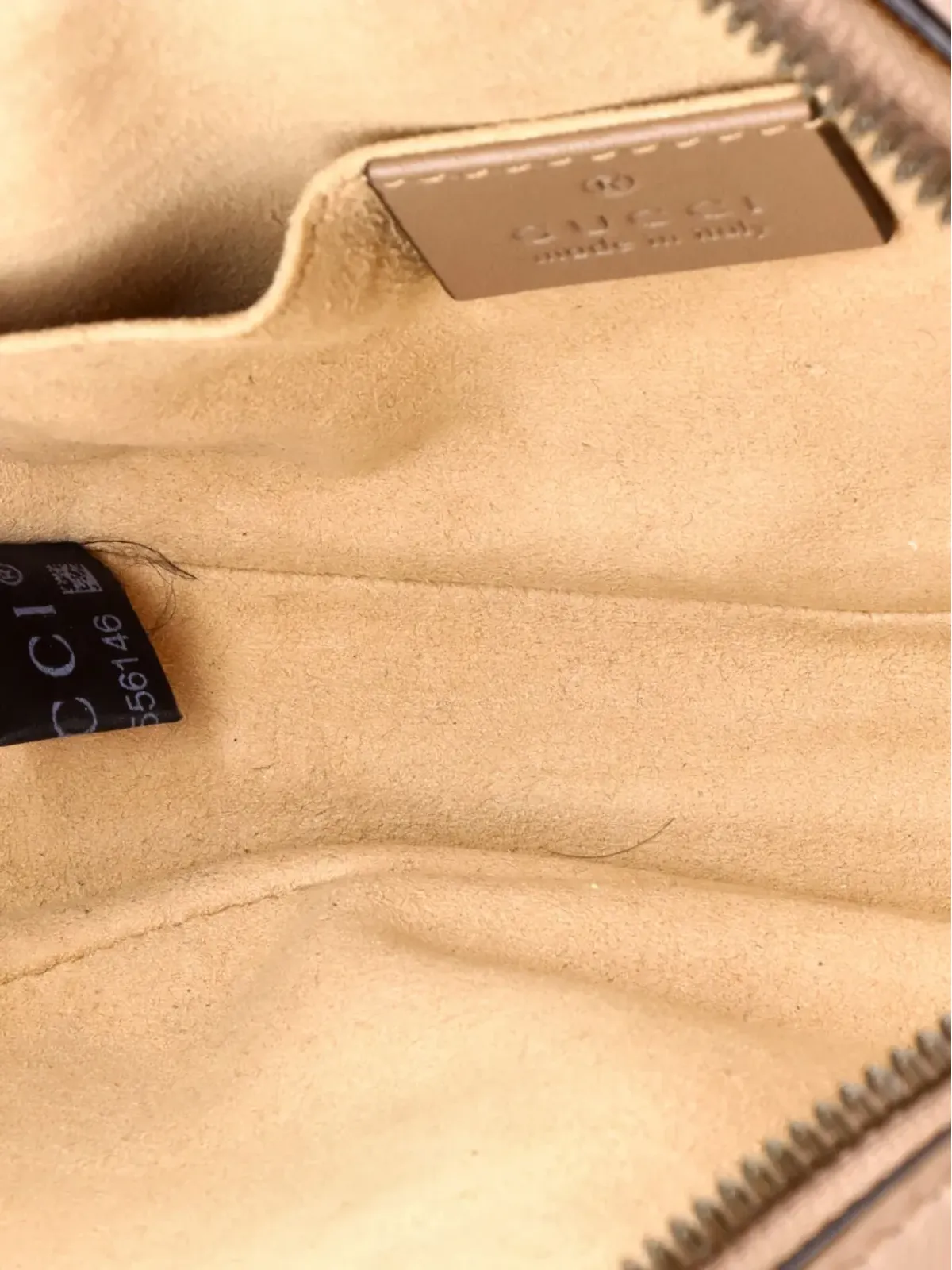 Gucci ビンテージ GG Marmont マテレース レザー ベルトバッグ - ニュートラルカラー - 画像5