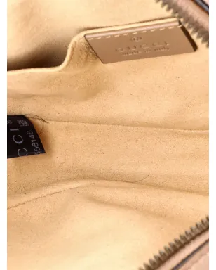 Gucci ビンテージ GG Marmont マテレース レザー ベルトバッグ - ニュートラルカラー - サムネイル5