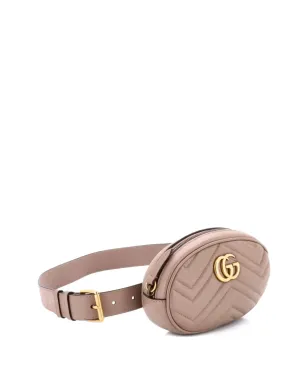 Gucci ビンテージ GG Marmont マテレース レザー ベルトバッグ - ニュートラルカラー - サムネイル3