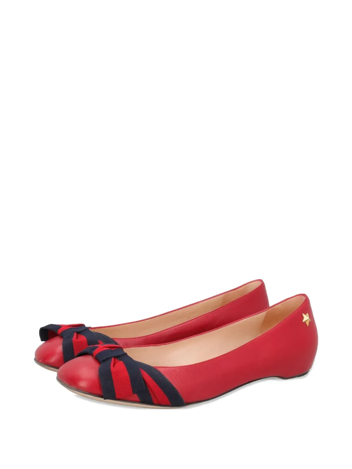 Gucci ビンテージ ボウタイ バレエシューズ - レッド - 画像2