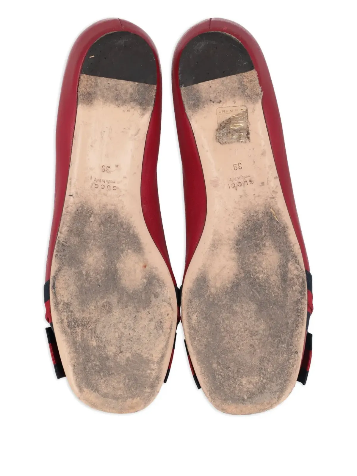 Gucci ビンテージ ボウタイ バレエシューズ - レッド - 画像4
