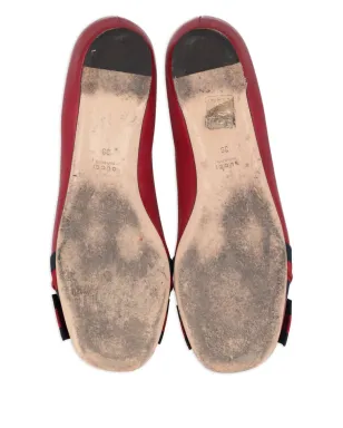 Gucci ビンテージ ボウタイ バレエシューズ - レッド - サムネイル4