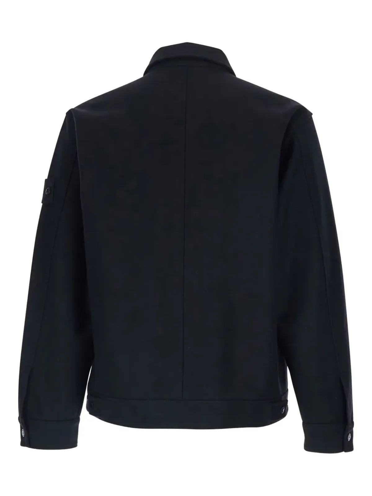 Stone Island ロゴディテール フランネルジャケット - ブラック - 画像2
