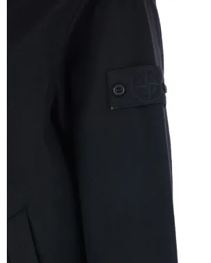 Stone Island ロゴディテール フランネルジャケット - ブラック - サムネイル3
