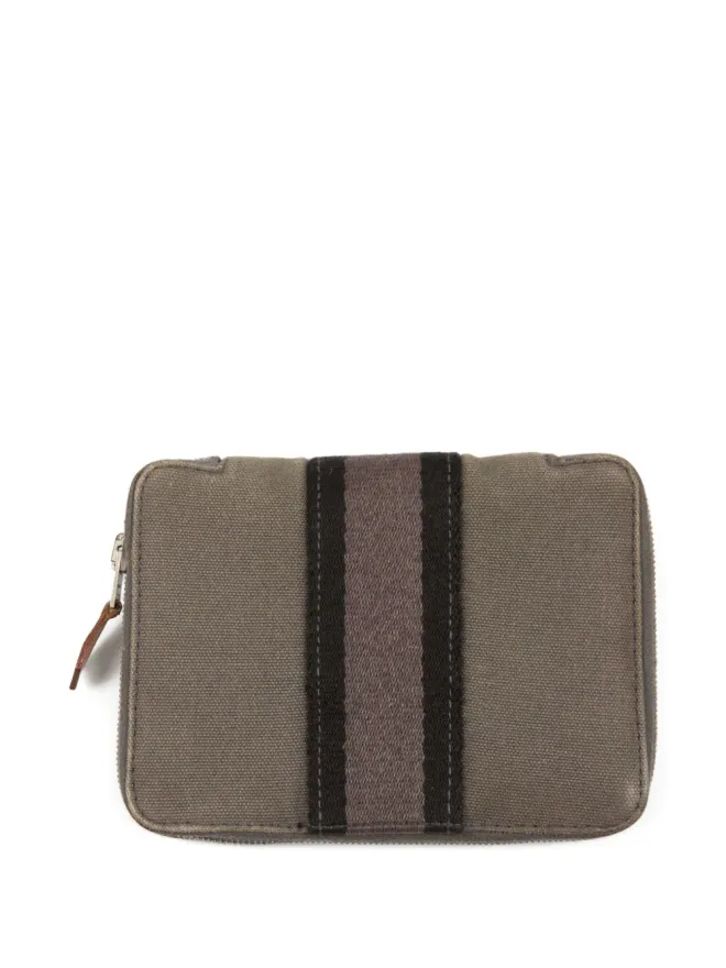 Hermès Pre-Owned Hermès ビンテージ 2000年代 Totoストライプ ウォレット - グレーの商品画像