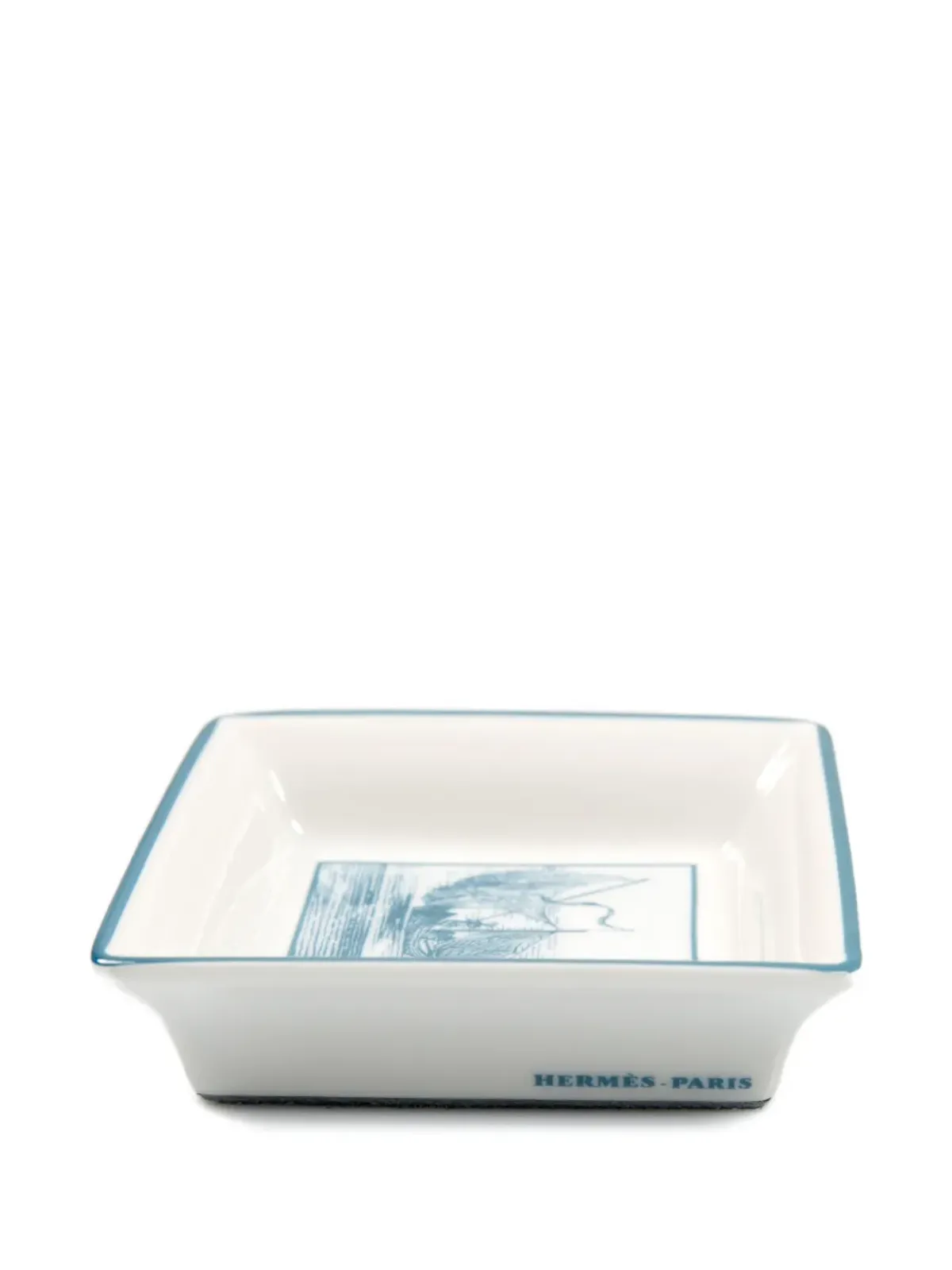 Hermès Pre-Owned ビンテージ 2003 square-porcelain ミニ装飾トレイ（8cm×8cm）- ホワイト - 画像5