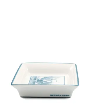 Hermès Pre-Owned ビンテージ 2003 square-porcelain ミニ装飾トレイ（8cm×8cm）- ホワイト - サムネイル5
