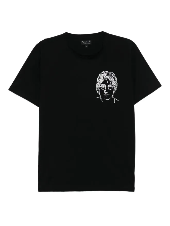 agnès b. agnès b. アニエスベー x Rafael Gray コットンTシャツ - ブラックの商品画像