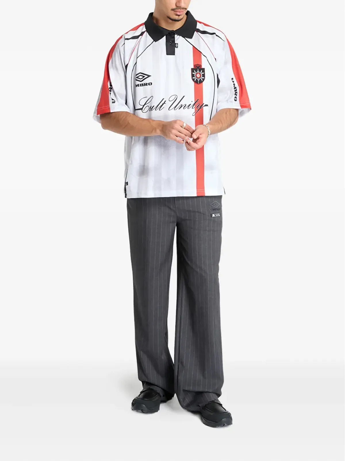 UMBRO ストライプ柄ポロシャツ - 画像2