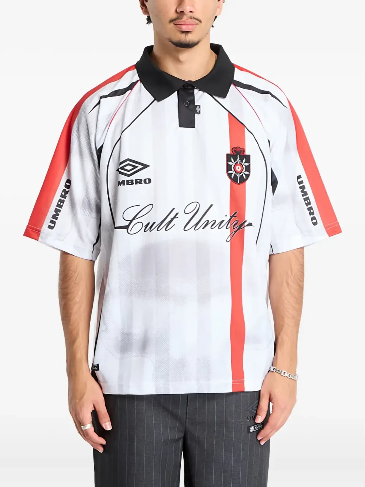UMBRO ストライプ柄ポロシャツ - 画像3