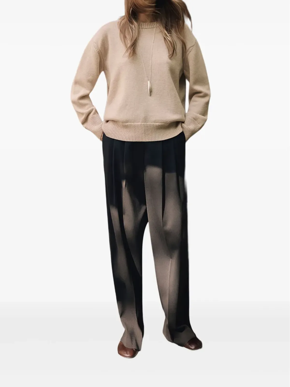 ETHER Gemini crew-neck sweater - Neutrals - 画像2