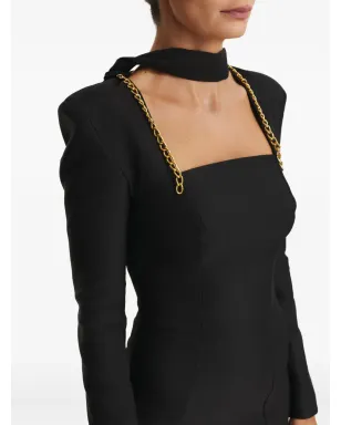 CuAnna KEIRA chain-detail mini dress - サムネイル4