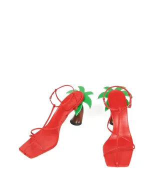 A.W.A.K.E. Mode Bianca Wooden pumps - Red - サムネイル2
