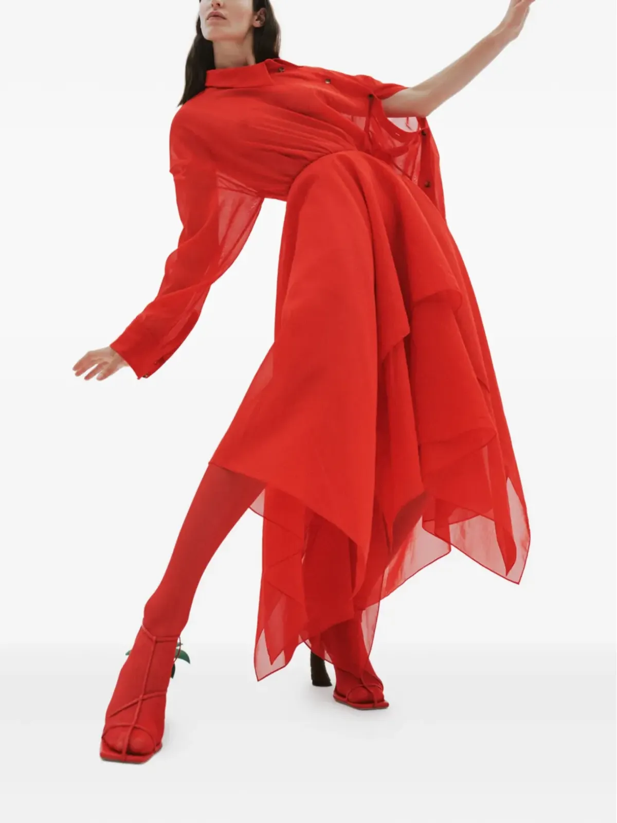 A.W.A.K.E. Mode Bianca Wooden pumps - Red - 画像3