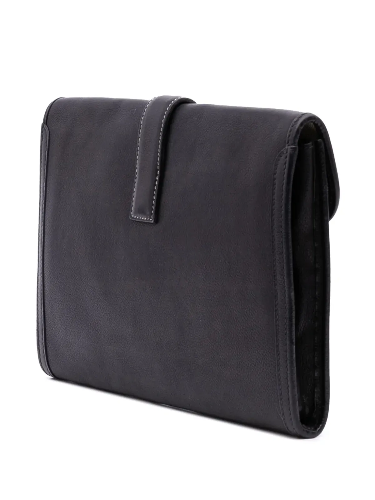 Hermès ビンテージ 2012年 Evergrain Jige PM クラッチバッグ - ブラック - 画像3