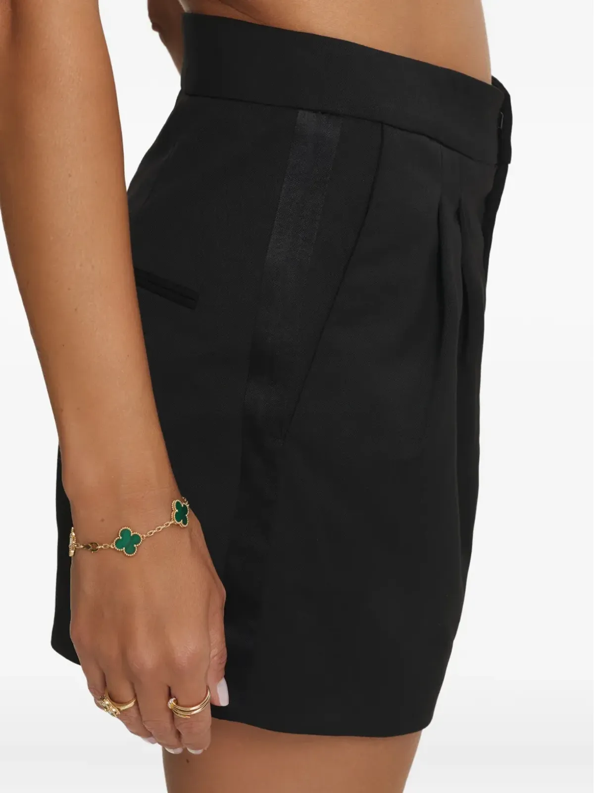CuAnna ISABEL pleated shorts - Black - 画像3