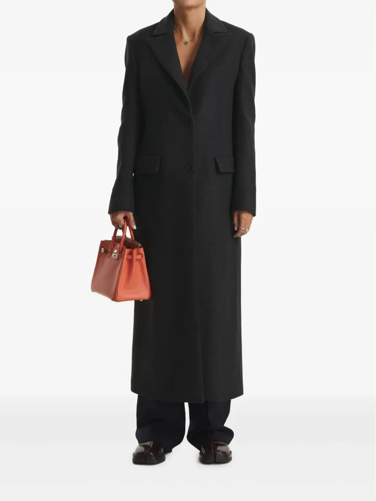 CuAnna GREY buttoned coat - 画像2