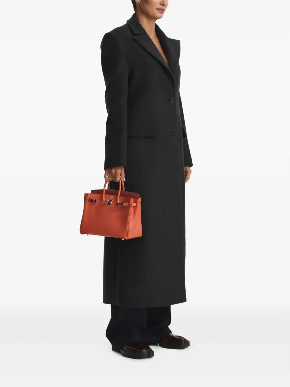 CuAnna GREY buttoned coat - 画像3