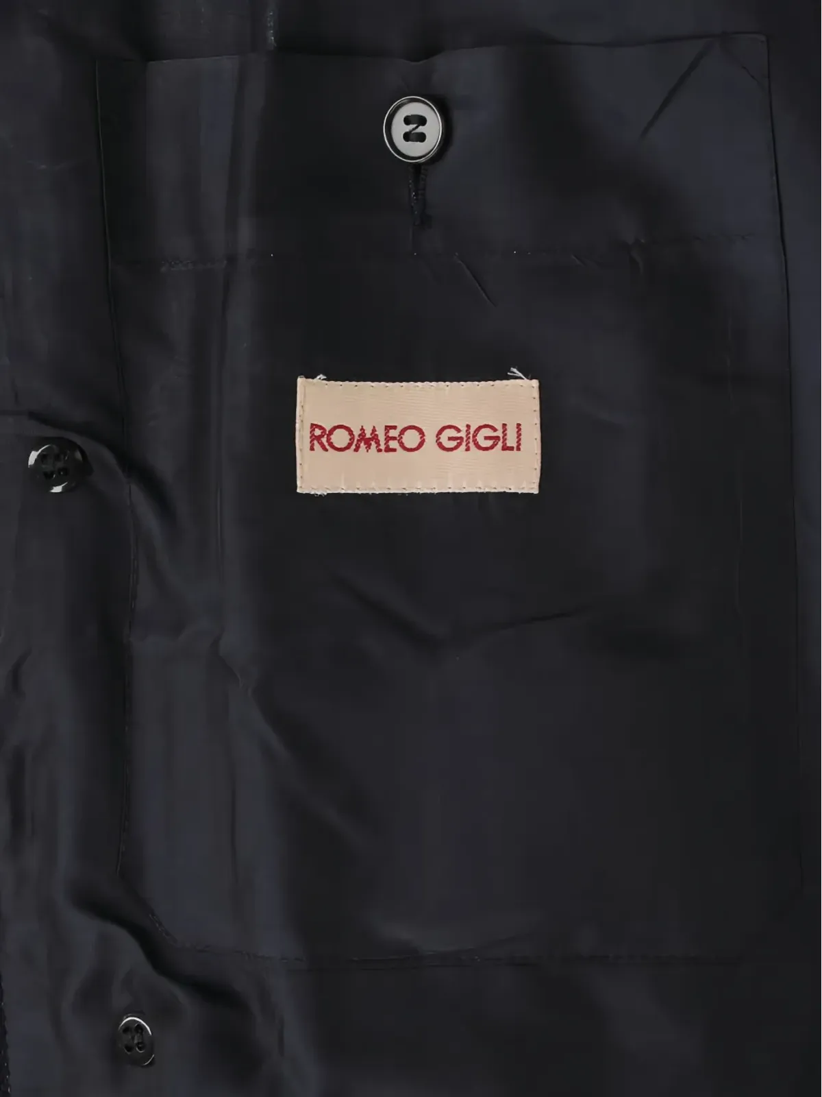 Romeo Gigli Pre-Owned ボタン留めベルト付きコート - 画像4