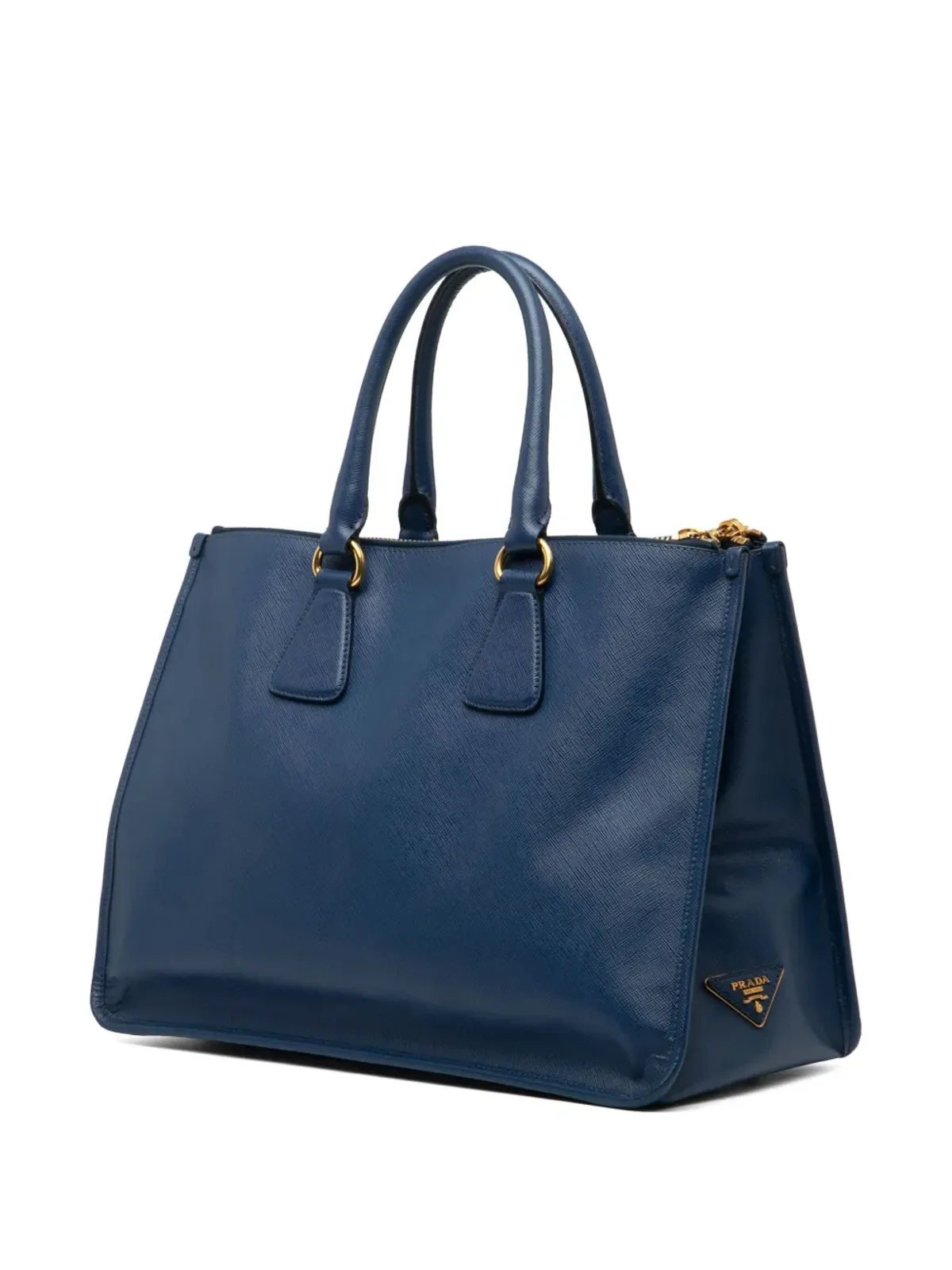 Prada ビンテージ サフィアーノ ダブルジップ オープン コンバーチブル トート サッチェル - 画像3
