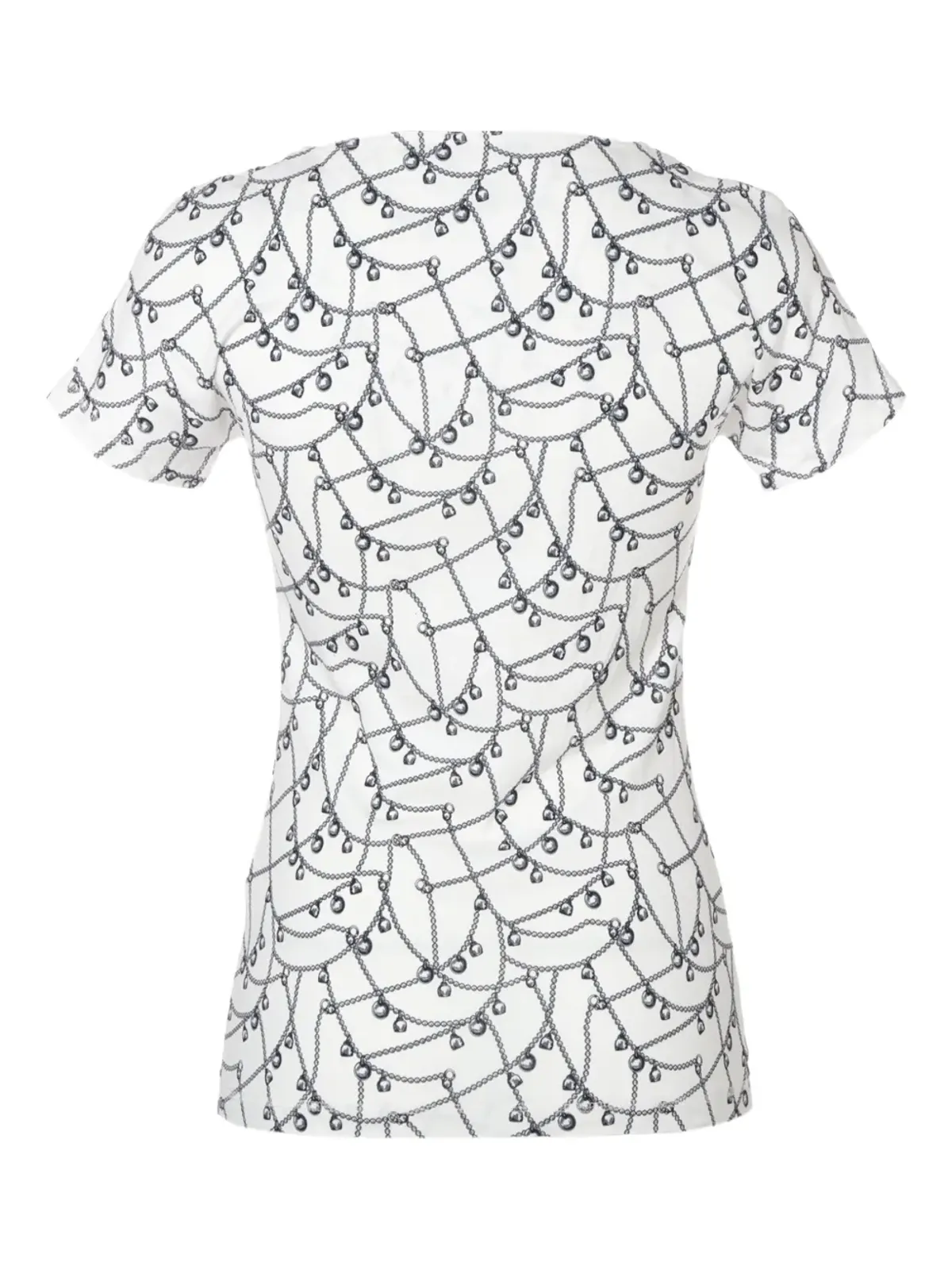 Hermès Pre-Owned 2000年代チェーンプリントTシャツ（ホワイト） - 画像2