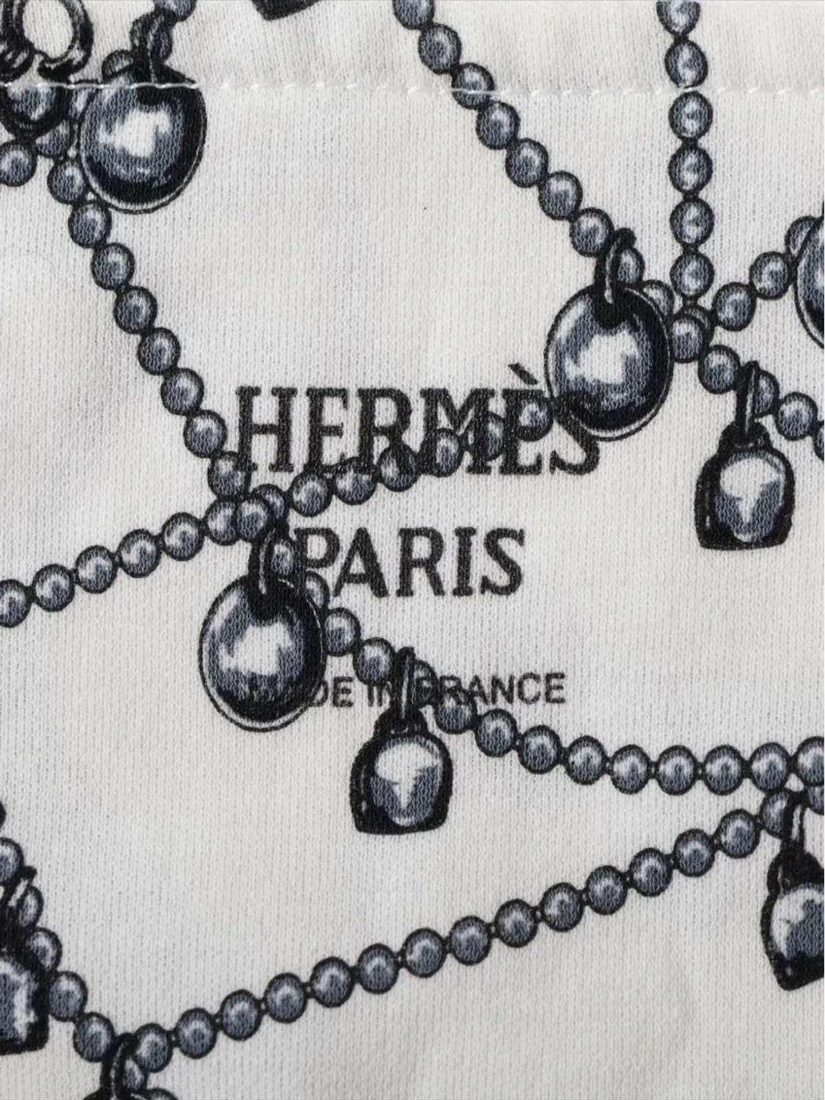 Hermès Pre-Owned 2000年代チェーンプリントTシャツ（ホワイト） - 画像3