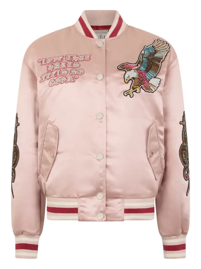 Philipp Plein Philipp Plein エンブロイダリーパッチ ボンバージャケットの商品画像