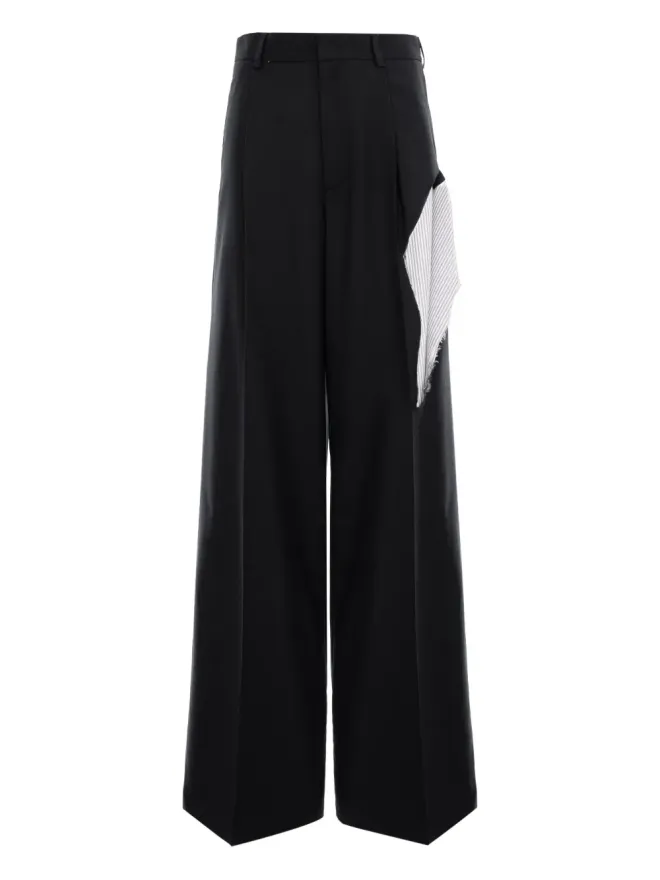 CuAnna CuAnna TYRA ストライプディテールパンツ（ブラック）の商品画像