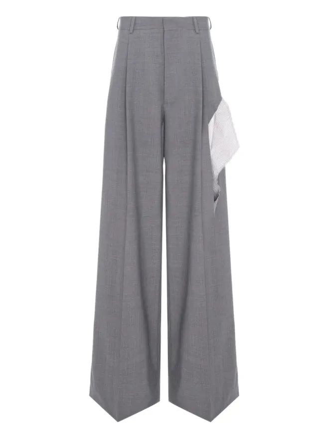 CuAnna CuAnna TYRA ストライプディテールパンツ（グレー）の商品画像