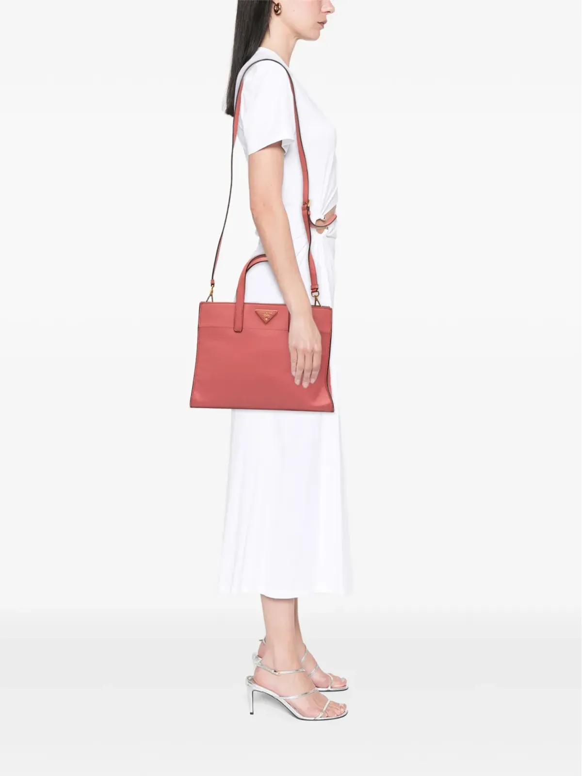 Prada ビンテージ サフィアーノ ソフト トリプルポケット トートバッグ - 画像2