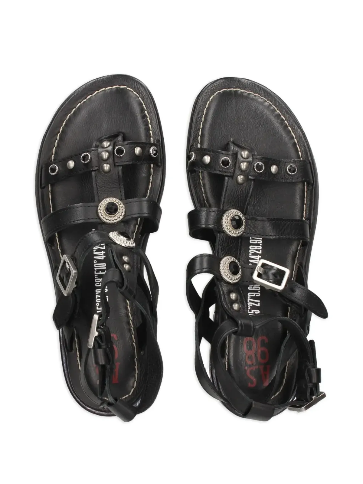 A.S.98 Grant sandals - Black - 画像3