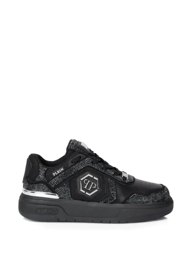 Philipp Plein Philipp Plein SK8R ラインストーン ロー・トップ スニーカー - ブラックの商品画像