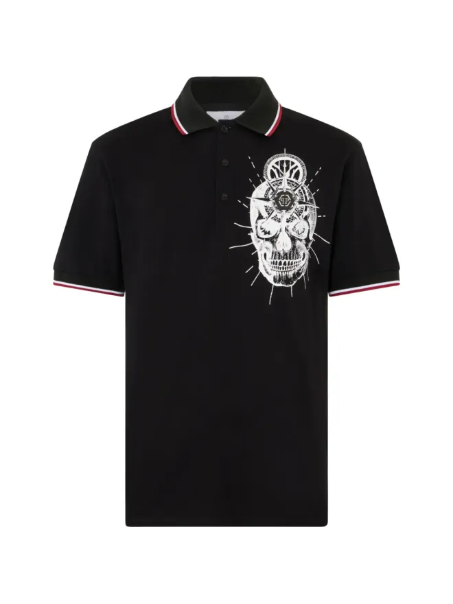 Philipp Plein Philipp Plein スカルタトゥーポロシャツの商品画像