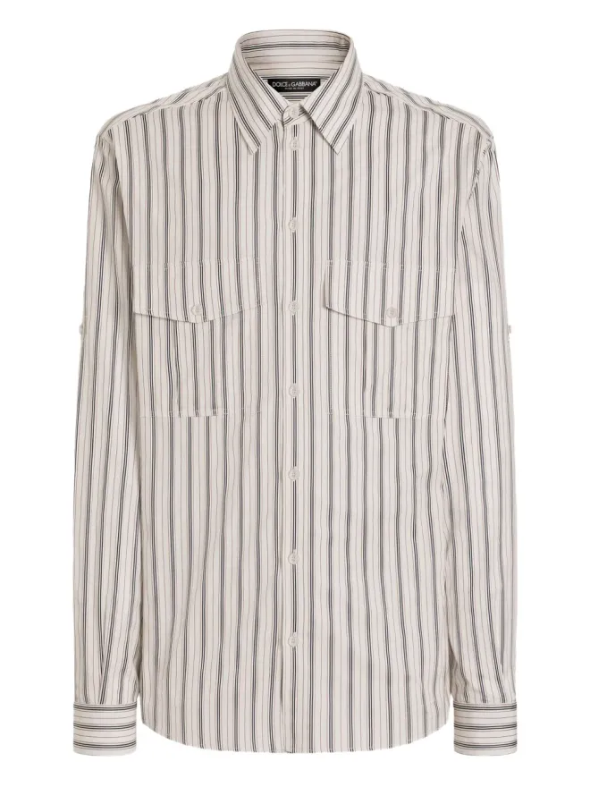 Dolce & Gabbana Dolce & Gabbana ストライプポケットシャツの商品画像