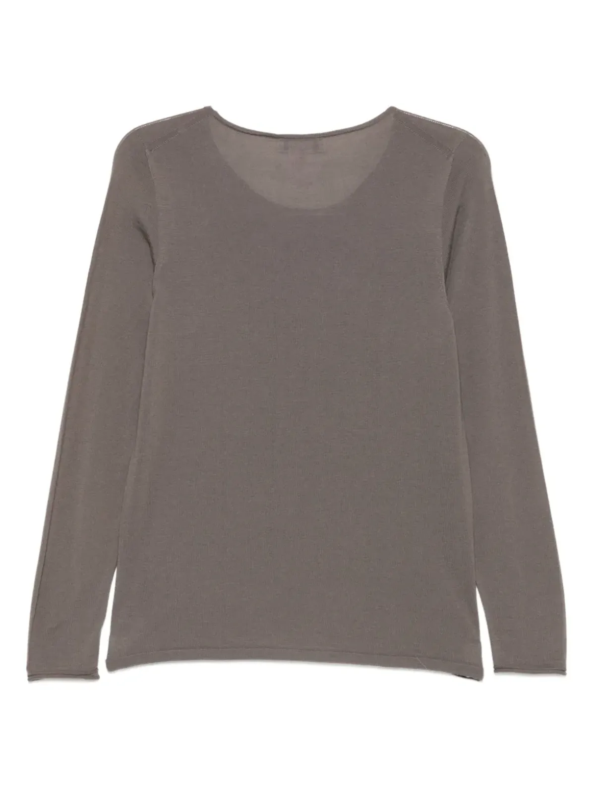 Le Tricot Perugia crew-neck top - Brown - 画像2