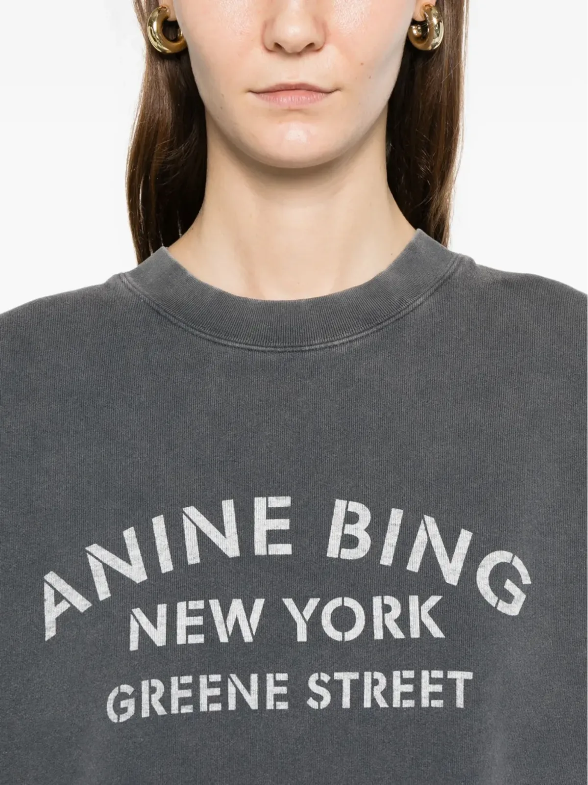 ANINE BING ロゴプリント セーター - 画像5