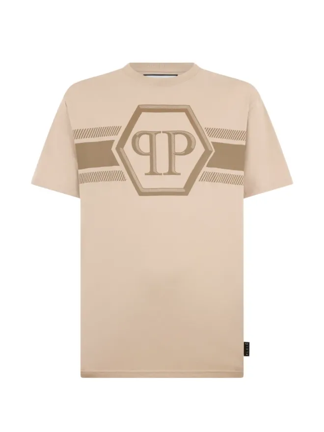 Philipp Plein Philipp Plein ヘキサゴンライン クルーネック Tシャツの商品画像